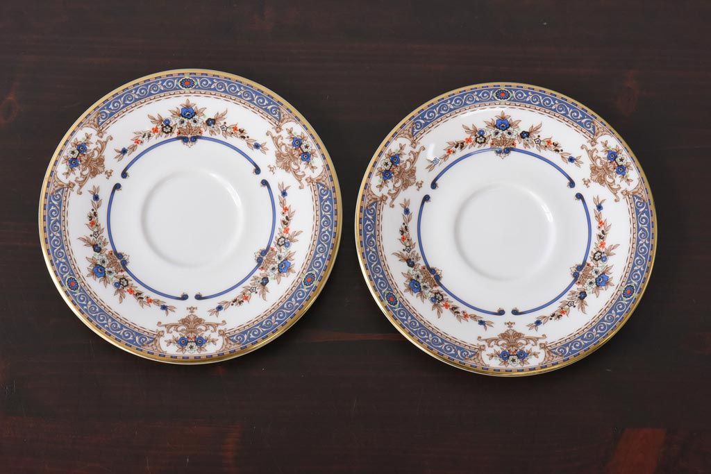 未使用品 ROYAL DOULTON(ロイヤルドルトン) 廃盤 BROADLANDS(ブロードランド) カップ&ソーサー2客セット(洋食器)