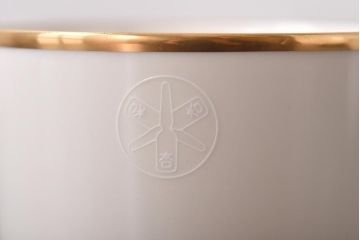 未使用品　ノリタケ(Noritake、日陶)　海外輸出　アイボリーチャイナ　トリオ2客セット・箱付き(カップ、ソーサー、プレート)