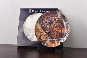 未使用品　ROYAL DOULTON(ロイヤルドルトン)　BRITISH OWLS　プレート(皿、洋食器)