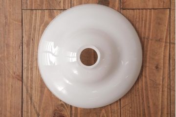 昭和初期　戦前　円盤型のシェードが魅力的なペンダントライト(天井照明、電笠)(2)