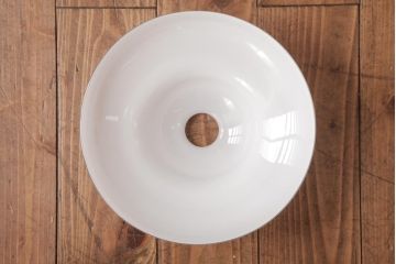 昭和初期　戦前　円盤型のシェードが魅力的なペンダントライト(天井照明、電笠)(2)