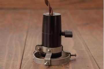 昭和初期　戦前　円盤型のシェードが魅力的なペンダントライト(天井照明、電笠)(2)