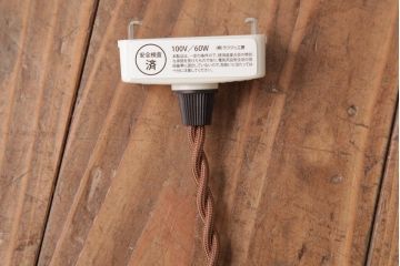 昭和初期　戦前　円盤型のシェードが魅力的なペンダントライト(天井照明、電笠)(2)