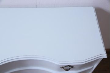 中古　リペイント　イタリア家具　フレンチテイストの魅力あふれるチェスト(引き出し、サイドボード)