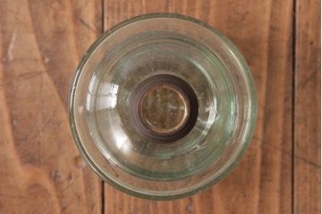 アンティーク雑貨　昭和レトロ　くすんだ風合いが味わい深いオイルランプ(吊りランプ、5分芯)