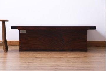 アンティーク雑貨　中古　伝統民芸家具　岩谷堂箪笥　56　美しい欅の杢目が迫力のある長火鉢(定価約45万円)