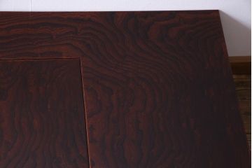 アンティーク雑貨　中古　伝統民芸家具　岩谷堂箪笥　56　美しい欅の杢目が迫力のある長火鉢(定価約45万円)