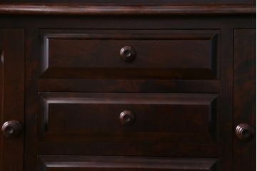 中古　北海道民芸家具　OM118　美しい木肌とシックな佇まいが魅力的なブックケース(食器棚、飾り棚、収納棚)(定価約60万円)