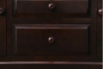 中古　北海道民芸家具　OM118　美しい木肌とシックな佇まいが魅力的なブックケース(食器棚、飾り棚、収納棚)(定価約60万円)