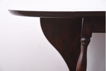 中古　松本民芸家具　松本民芸家具　#83型　上品な印象のバタフライ卓(バタフライテーブル、ドロップリーフテーブル)(定価約13万5千円)(1)