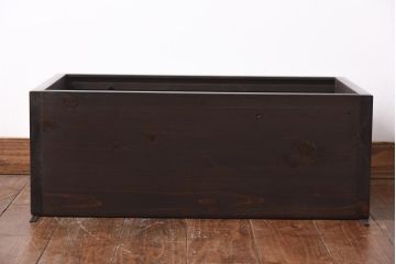 ラフジュ工房オリジナル　古建具リメイク　透かし意匠が魅力的な壁掛け戸棚(収納棚、ウォールラック)(1)