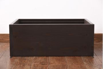 ラフジュ工房オリジナル　建具リメイク　透かし意匠が魅力的な壁掛け戸棚(収納棚、ウォールラック)(2)