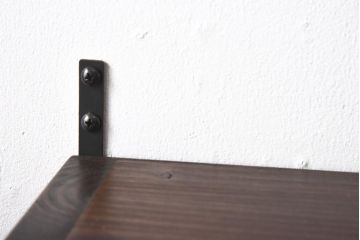 ラフジュ工房オリジナル　建具リメイク　桟とガラスのデザインが目を引く壁掛け収納棚(戸棚、ウォールラック)