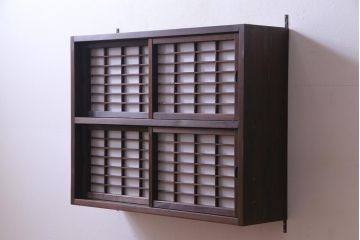 ラフジュ工房オリジナル　古建具リメイク　障子戸　和モダンな演出におすすめな壁掛け戸棚(ウォールシェルフ、吊り戸棚)