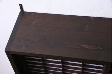 ラフジュ工房オリジナル　古建具リメイク　障子戸　和モダンな演出におすすめな壁掛け戸棚(ウォールシェルフ、吊り戸棚)