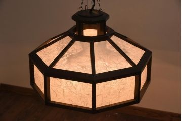 中古　松本民芸家具　激レア!　絶版品　情緒溢れる空間を演出する天井照明(吊り下げ照明)
