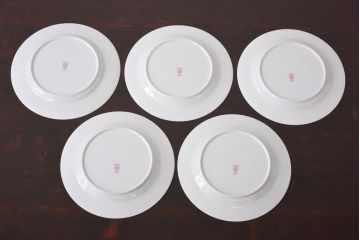 中古　ノリタケ(Noritake)　NOBLE(ノーブル) 2600　金彩　清楚な雰囲気漂う小花柄の小皿5枚セット(プレート、洋食器)