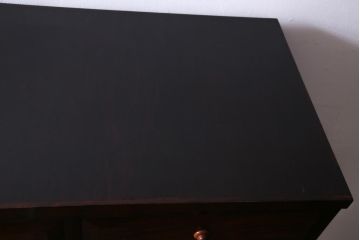 中古　松本民芸家具　すっきりとしたシルエットに美しい木目が映える整理タンス(箪笥、チェスト)