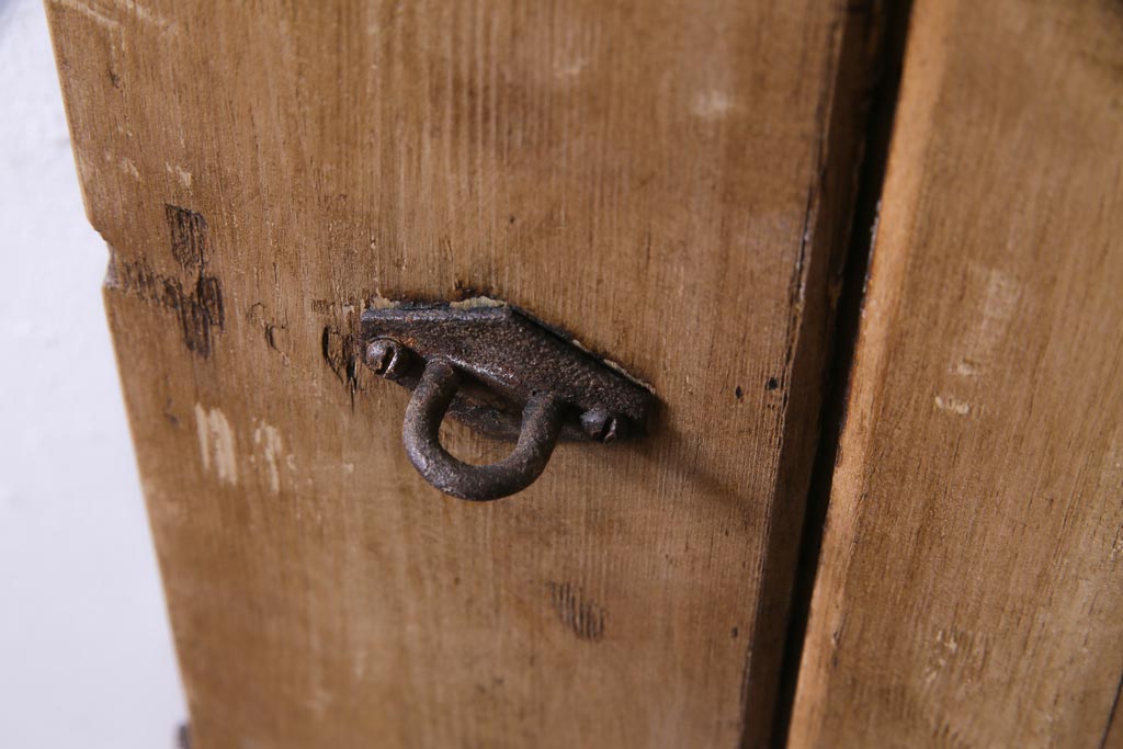 フランスアンティーク　素朴な雰囲気が魅力的なコテージドア(木製ドア、ディスプレイ、扉)(1)