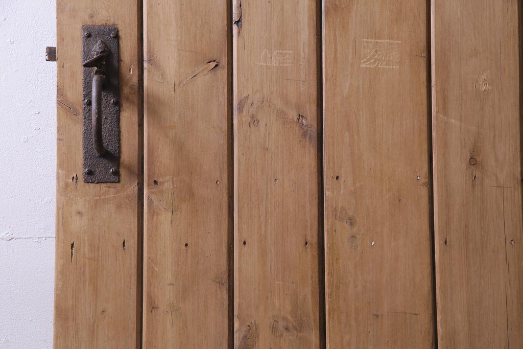 フランスアンティーク　素朴な雰囲気が魅力的なコテージドア(木製ドア、ディスプレイ、扉)(1)