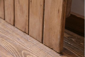 フランスアンティーク　素朴な雰囲気が魅力的なコテージドア(木製ドア、ディスプレイ、扉)(1)