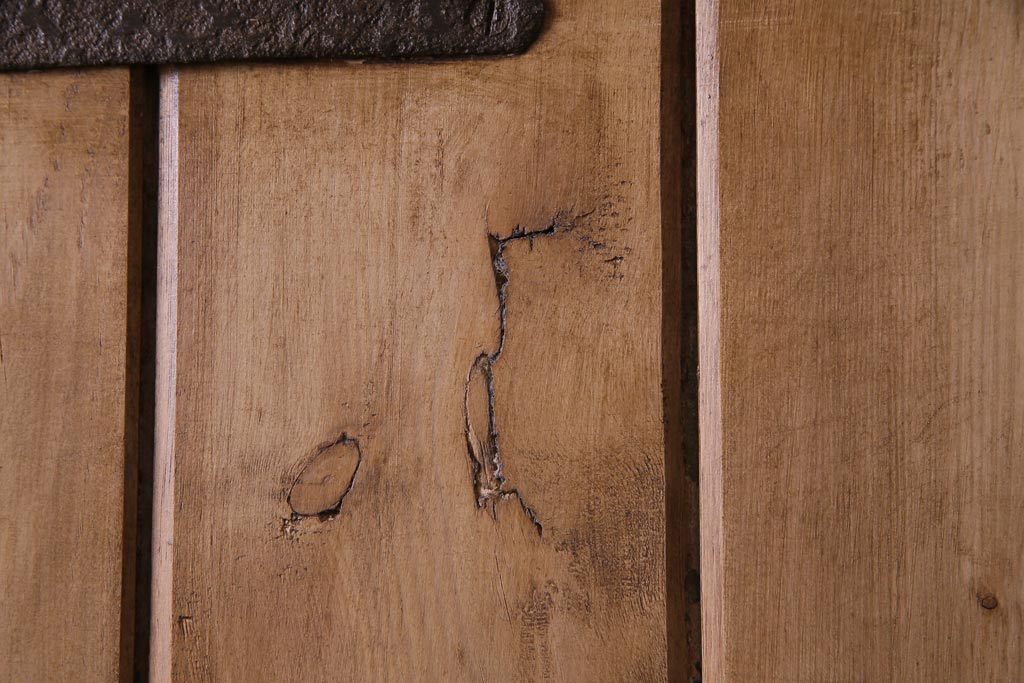 フランスアンティーク　素朴な雰囲気が魅力的なコテージドア(木製ドア、ディスプレイ、扉)(1)