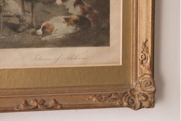 アンティーク雑貨　イギリスアンティーク　George Morland(ジョージ・モーランド)　エールハウス　絵画プリント(アートフレーム)