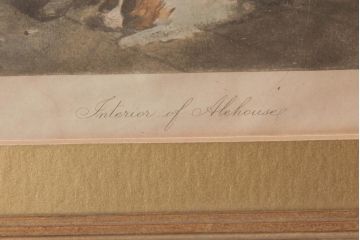 アンティーク雑貨　イギリスアンティーク　George Morland(ジョージ・モーランド)　エールハウス　絵画プリント(アートフレーム)