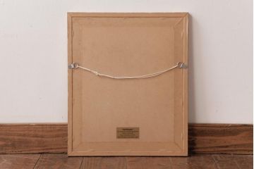 アンティーク雑貨　イギリスビンテージ　ARTISAN　イギリスの街並みを描いた壁掛けアートフレーム