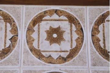 ヴィンテージ家具　北欧ビンテージ　G-PLAN(ジープラン)　チーク材　タイルトップのサイドテーブル(センターテーブル、コーヒーテーブル)