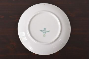 昭和初期　東洋陶器(東陶、トートー)　涼しげな鮎の図柄が風情あふれる小皿7枚セット(和食器)