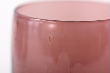 アンティーク雑貨　和製アンティーク　渋い色合いが趣きある切子グラス5個セット(コップ、和ガラス、和食器)