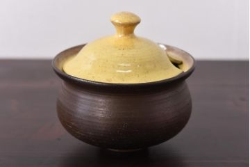 ビンテージ　デンマーク製　Ditlev Keramik ぽってりとしたフォルムが心和むシュガーポット&クリーマーセット(ティーセット)