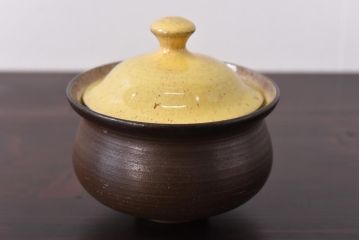 ビンテージ　デンマーク製　Ditlev Keramik ぽってりとしたフォルムが心和むシュガーポット&クリーマーセット(ティーセット)