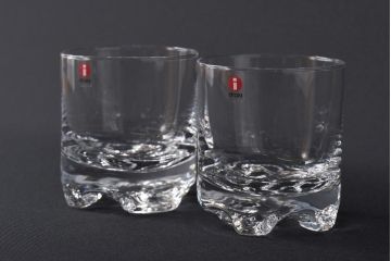 フィンランド製　未使用　iittala(イッタラ)　箱付き　Tapio Wirkkala(タピオ・ヴィルカラ)　GAISSA(ガイサ)　オールド　ペアグラス