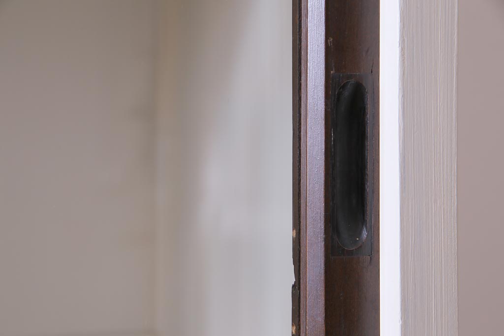 ペイント家具　シンプルで使い勝手の良い大正昭和期の2段重ね収納棚(飾り棚、本箱)