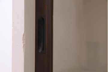 ペイント家具　シンプルで使い勝手の良い大正昭和期の2段重ね収納棚(飾り棚、本箱)