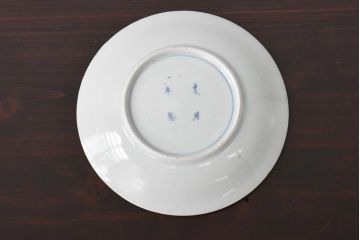 古民具・骨董　江戸期　大明年製　山水文　5寸皿2枚セット(中皿、和食器)