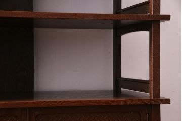 中古　指物工芸家具　桑網代　衣装盆付き　桑材製の飾棚(衣服棚)(定価約49万円)