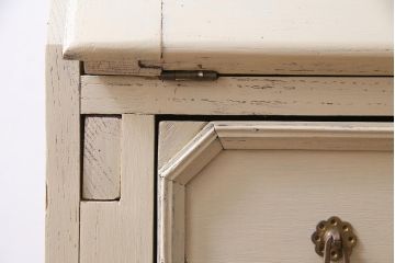 アンティーク家具　イギリスアンティーク　フレンチナチュラルに似合う当店ペイントのライティングビューロー(ワークデスク、在宅ワーク、在宅用)