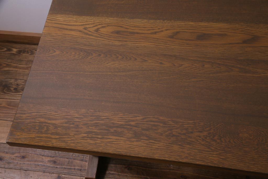 昭和レトロ　懐かしさ漂うリメイクダイニングテーブル(机、作業台)(1)