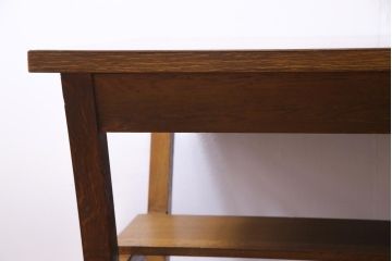 昭和レトロ　懐かしさ漂うリメイクダイニングテーブル(机、作業台)(1)