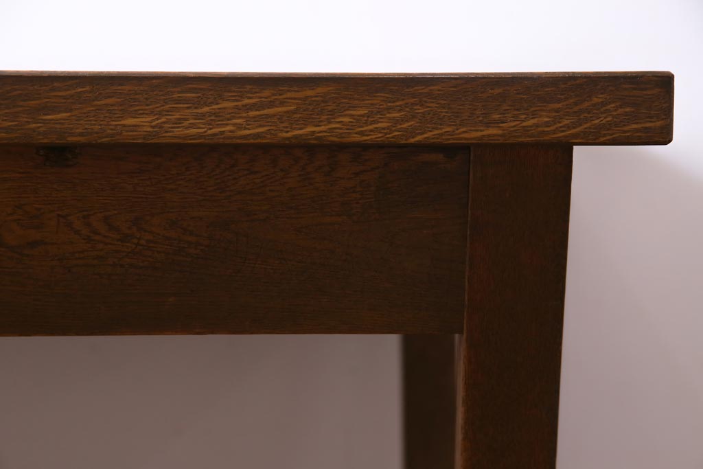 昭和レトロ　懐かしさ漂うリメイクダイニングテーブル(机、作業台)(1)