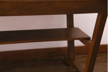 昭和レトロ　懐かしさ漂うリメイクダイニングテーブル(机、作業台)(1)