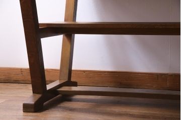 昭和レトロ　懐かしさ漂うリメイクダイニングテーブル(机、作業台)(1)