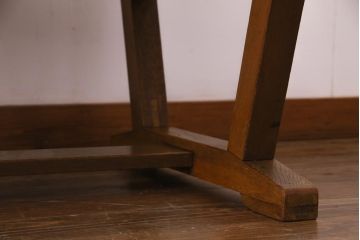 昭和レトロ　懐かしさ漂うリメイクダイニングテーブル(机、作業台)(1)