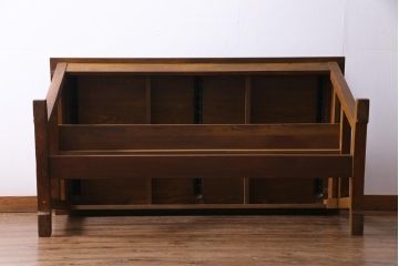 昭和レトロ　懐かしさ漂うリメイクダイニングテーブル(机、作業台)(1)