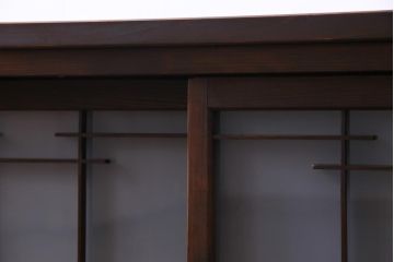 ラフジュ工房オリジナル　引き出し付き　和の風情を感じる古建具をリメイクした戸棚(収納棚、リビングボード)