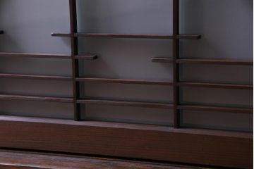 ラフジュ工房オリジナル　引き出し付き　和の風情を感じる古建具をリメイクした戸棚(収納棚、リビングボード)