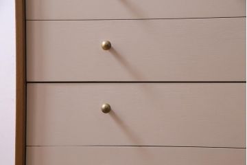 ヴィンテージ家具　北欧ビンテージ　イギリス製　G-PLAN　サニーオーク&チャイニーズホワイト　4段チェスト(引き出し)